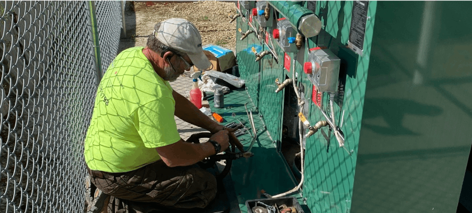 On-site propane demonstration
